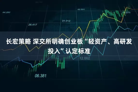 长宏策略 深交所明确创业板“轻资产、高研发投入”认定标准