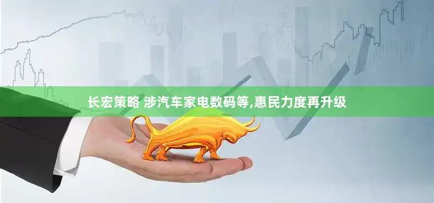 长宏策略 涉汽车家电数码等,惠民力度再升级